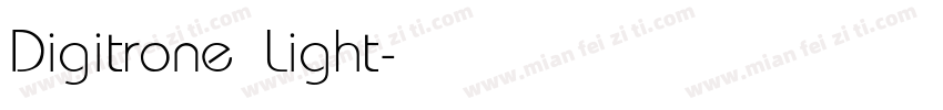 Digitrone Light字体转换